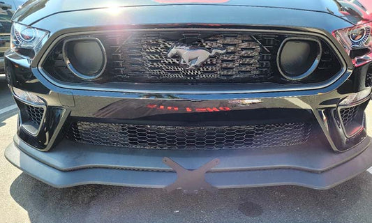 Front License Plate For 2021-2023 Ford Mustang Mach 1 with Handling Pack and WITH factory splitter installed(SNS280a)