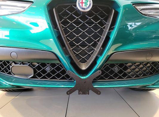 Front License Plate Bracket For 2019-2023 Alfa Romeo Stelvio Quadrifoglio (SNS376a)