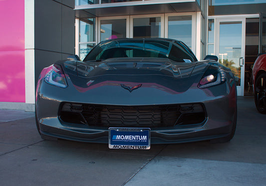 Front License Plate For 2015-2019 C7 Corvette Z06/Z07 Stage 1 and Grand Sport with factory ground effects (SNS50b)