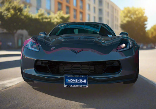 Front License Plate For 2015-2019 C7 Corvette Z06/Z07 Stage 1 and Grand Sport with factory ground effects (SNS50b)