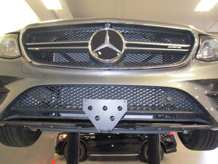 Extreme Online Store Replacement for 2019-Present Mercedes Benz GLB250 & GLB35 AMG | Eos Plate Version 2 Front Bumper Tow Hook License Relocator