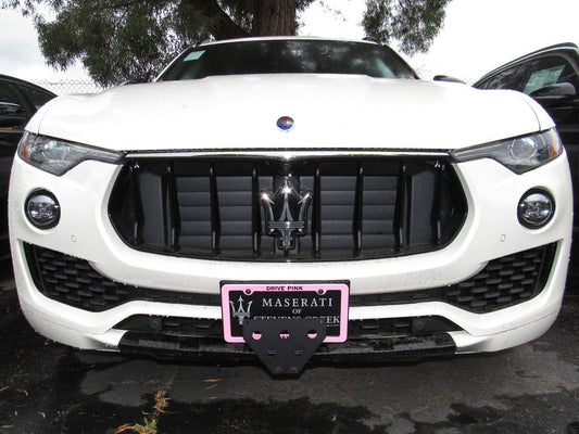 Front License Plate For 2017-2020 Maserati Levante/ Levante S with Nerissimo Package (SNS191)