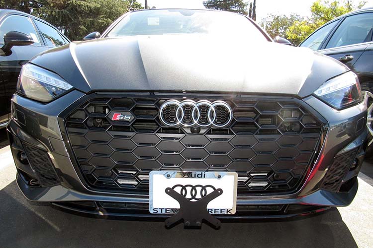 Audi s5 license plate deals frame