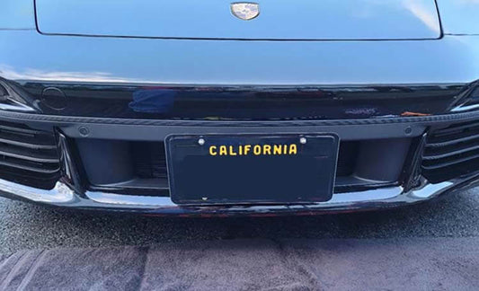 Front License Plate For 2021-2022 Porsche 911 Turbo without adaptive cruise control (SNS301)