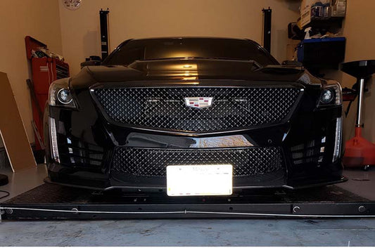 Front License Plate For 2016-2019 Cadillac CTS- V without Carbon Fiber Front Spoiler (SNS162a)