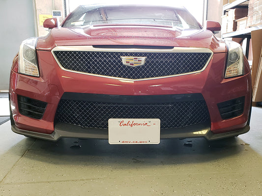 Front License Plate For 2016-2019 Cadillac ATS- V with Carbon Fiber Front Spoiler (SNS164)