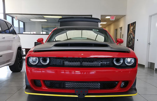 Front License Plate for 2015-2023 Dodge Challenger Hellcat/ 2018 Demon /2019-2023 Scat Pack Wide Body (SNS1c)