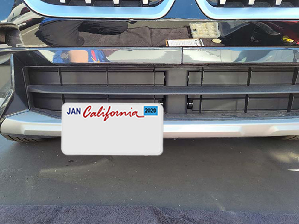 2023 BMW X1 Non M Sport Sto N Sho Front License Plate Bracket 2023 BMW X1 Non M Sport Sto N Sho Front License Plate Bracket