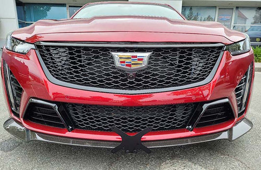 Front License Plate For 2023 Cadillac CT5-V Blackwing with carbon fiber splitter  (SNS344a)