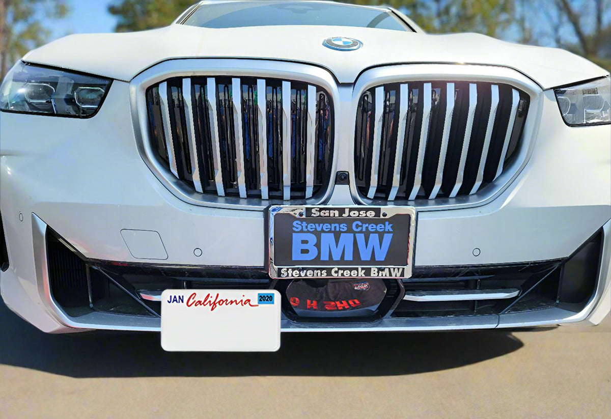 STO N SHO Front License Plate Bracket Compatible with 2021-2023 BMW M550i without adaptive cruise STO N SHO Front License Plate Bracket Compatible with 2021-2023 BMW M550i without adaptive cruise