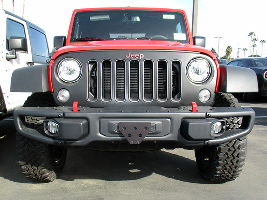 Front License Plate For 2012-2018 Jeep Wrangler JK with metal bumper (SNS142)