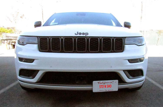 Front License Plate For 2017-2021 Jeep Grand Cherokee Limited X (SNS154a)