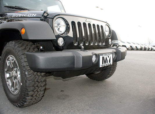 Front License Plate For 2008-2018 Jeep Wrangler JK  with plastic bumper (SNS48)